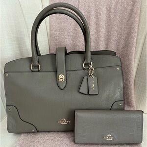 Coach Mercer Satchel and Matching Wallet